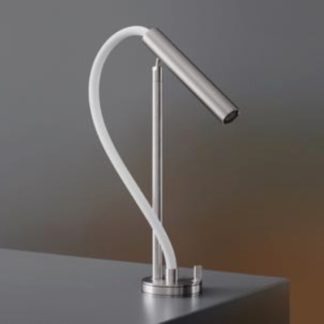 CEA DESIGN ASTA STAINLESS STEEL BASIN MIXER WITH DEMOUNTABLE SPOUT ON FLEXI