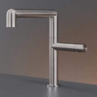 CEA DESIGN CARTUSIO STAINLESS STEEL BASIN OR SINK MIXER WITH SWIVEL SPOUT