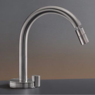 CEA DESIGN GIOTTO STAINLESS STEEL BASIN MIXER WITH ADJUSTABLE NOZZLE